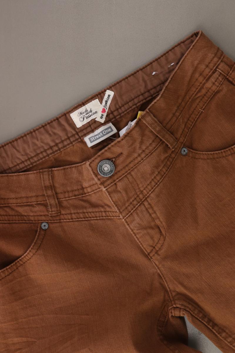 Street One Straight Jeans Gr. W28 braun aus Baumwolle