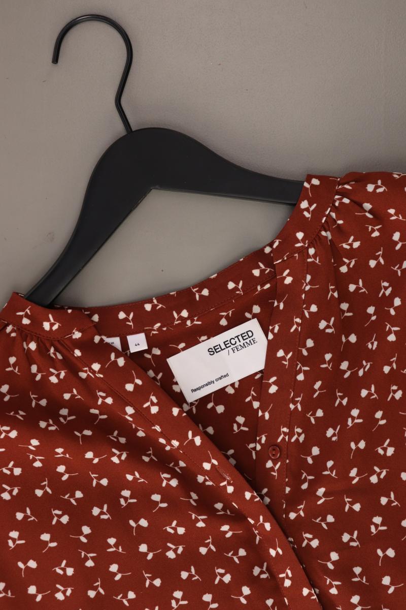 Selected Femme Langarmkleid Gr. 44 braun aus Polyester