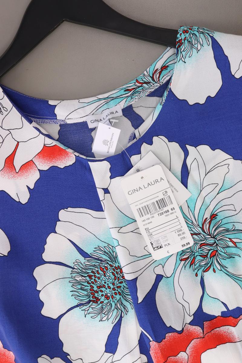 Gina Laura Kurzarmkleid Gr. L mit Blumenmuster neu mit Etikett Neupreis: 59,99€!