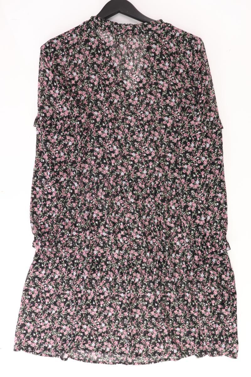 edc by Esprit Langarmkleid Gr. 42 mit Blumenmuster schwarz aus Polyester