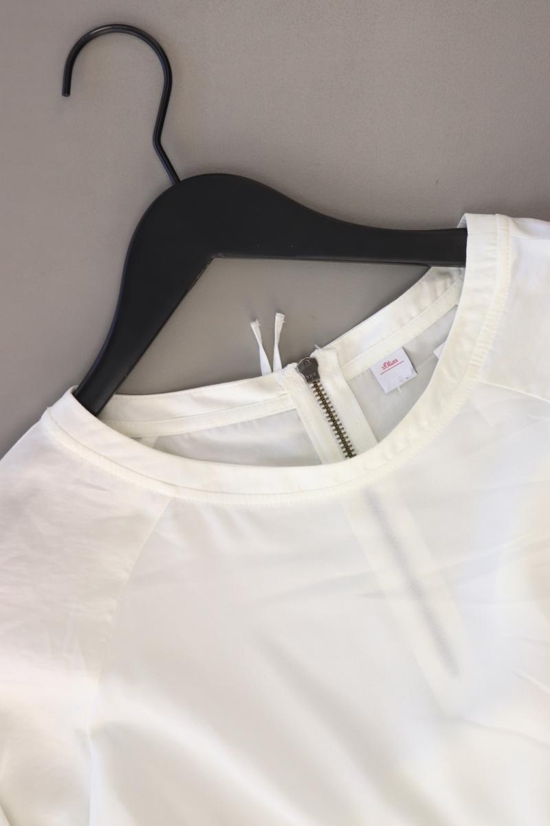 s.Oliver Langarmbluse Gr. 38 creme