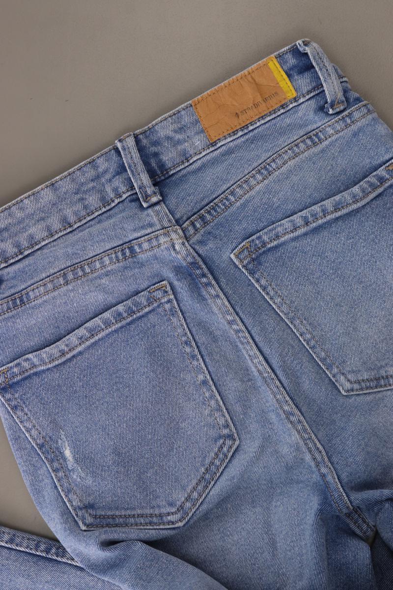 Stradivarius Skinny Jeans Gr. 34 blau aus Baumwolle