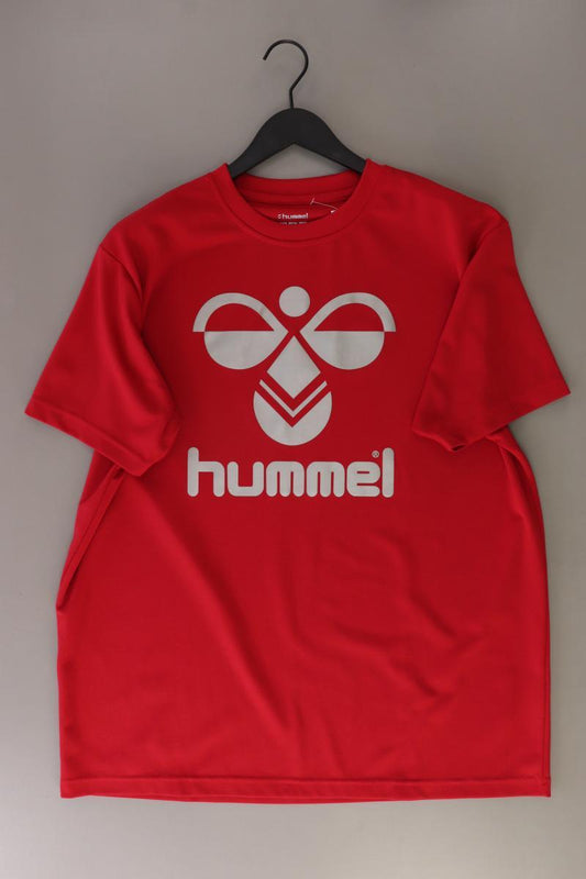 hummel T-Shirt für Herren Gr. XXXL Kurzarm rot aus Polyester