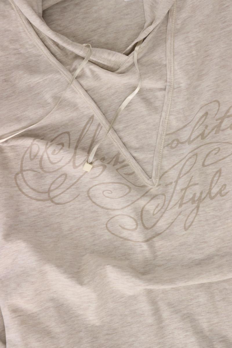 Brax Kapuzenshirt Gr. 38 Langarm creme aus Baumwolle