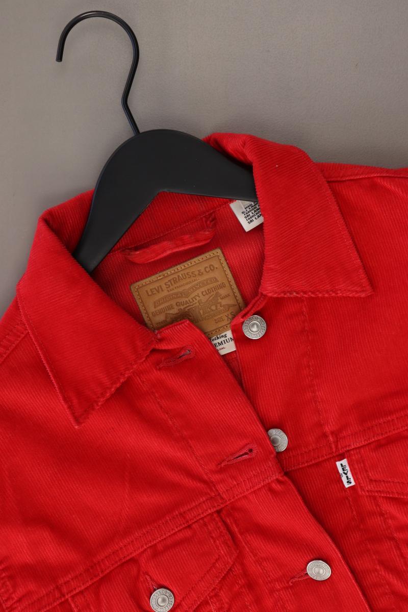 Levi's Kurzjacke Gr. XS rot aus Baumwolle