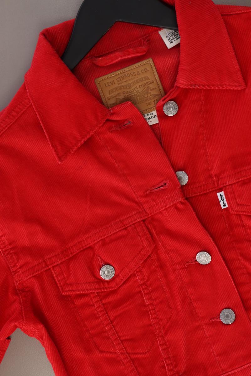 Levi's Kurzjacke Gr. XS rot aus Baumwolle