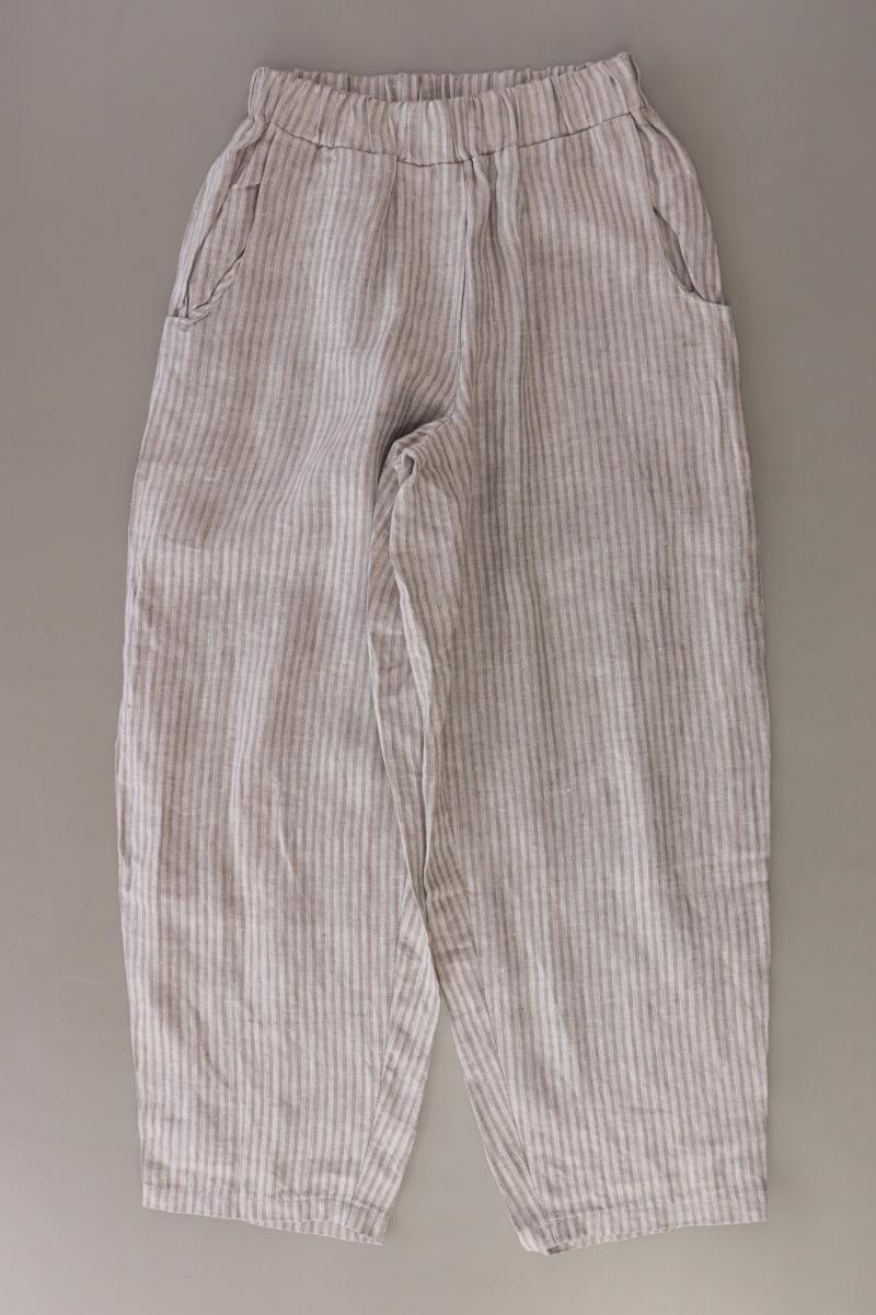 Von Kittel Leinenhose Gr. XS gestreift grau