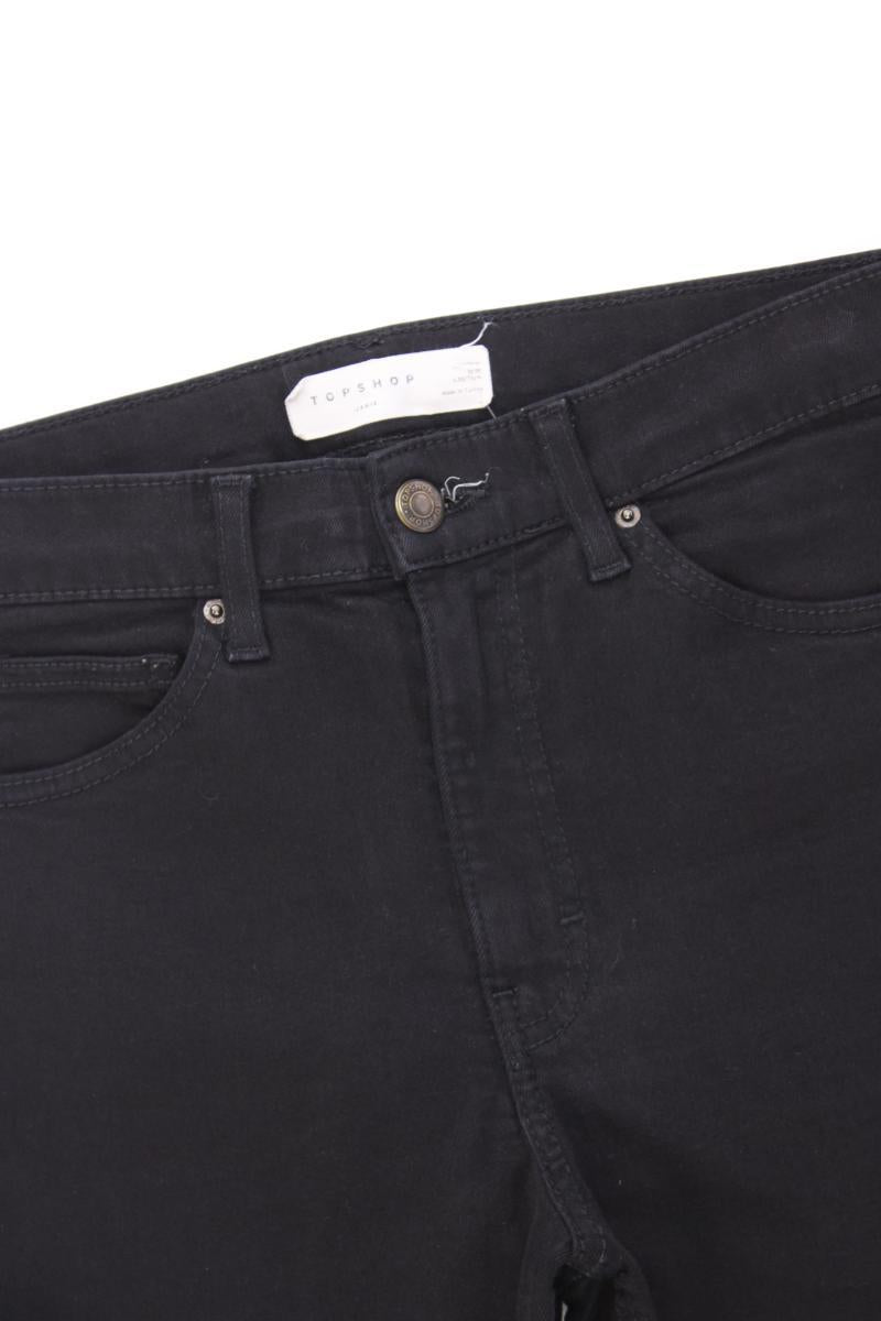 Topshop Five-Pocket-Hose Gr. W28/L30 schwarz aus Baumwolle
