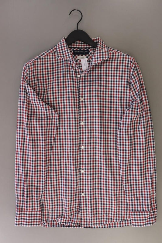 Jack & Jones Karohemd für Herren Gr. XXL kariert Langarm rot aus Baumwolle