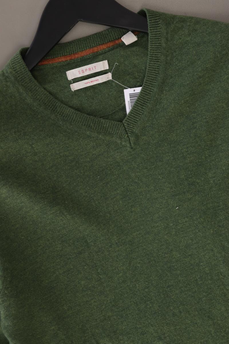 Esprit Merinowollpullover für Herren Gr. S olivgrün