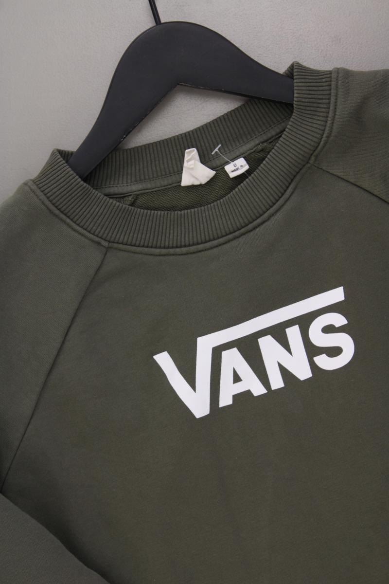 Vans Crop Pullover Gr. S olivgrün aus Baumwolle