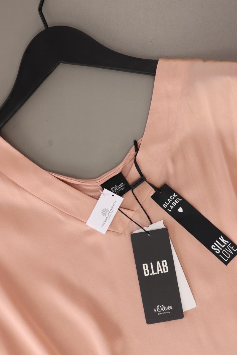 s.Oliver Seidenbluse Gr. 46 neu mit Etikett Kurzarm rosa