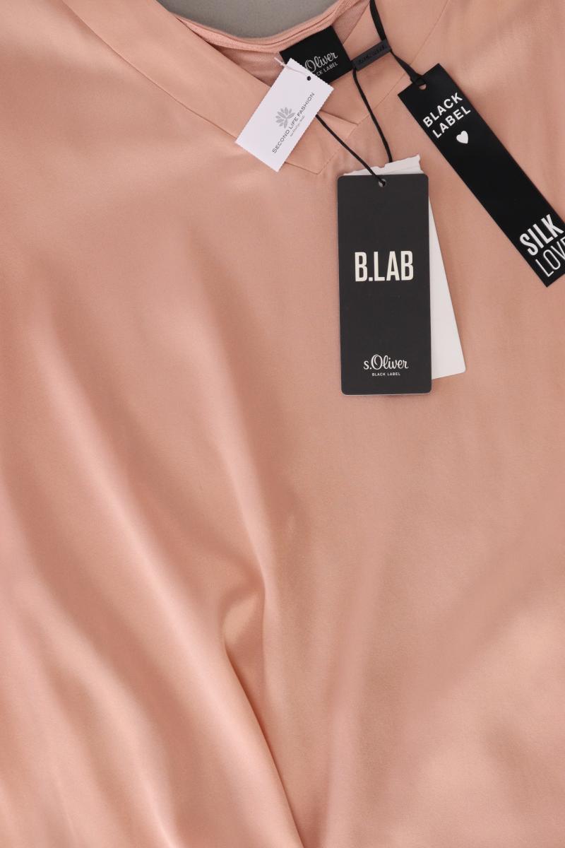 s.Oliver Seidenbluse Gr. 46 neu mit Etikett Kurzarm rosa