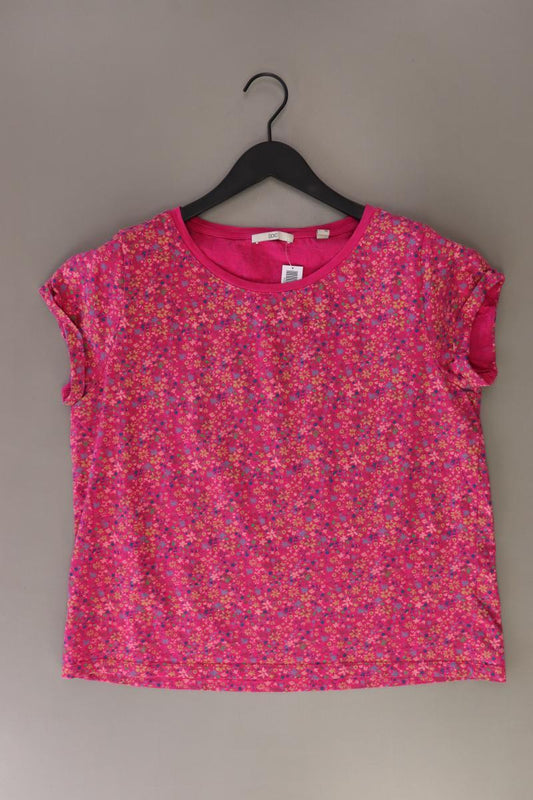 edc by Esprit Printshirt Gr. XL mit Blumenmuster Kurzarm pink aus Baumwolle