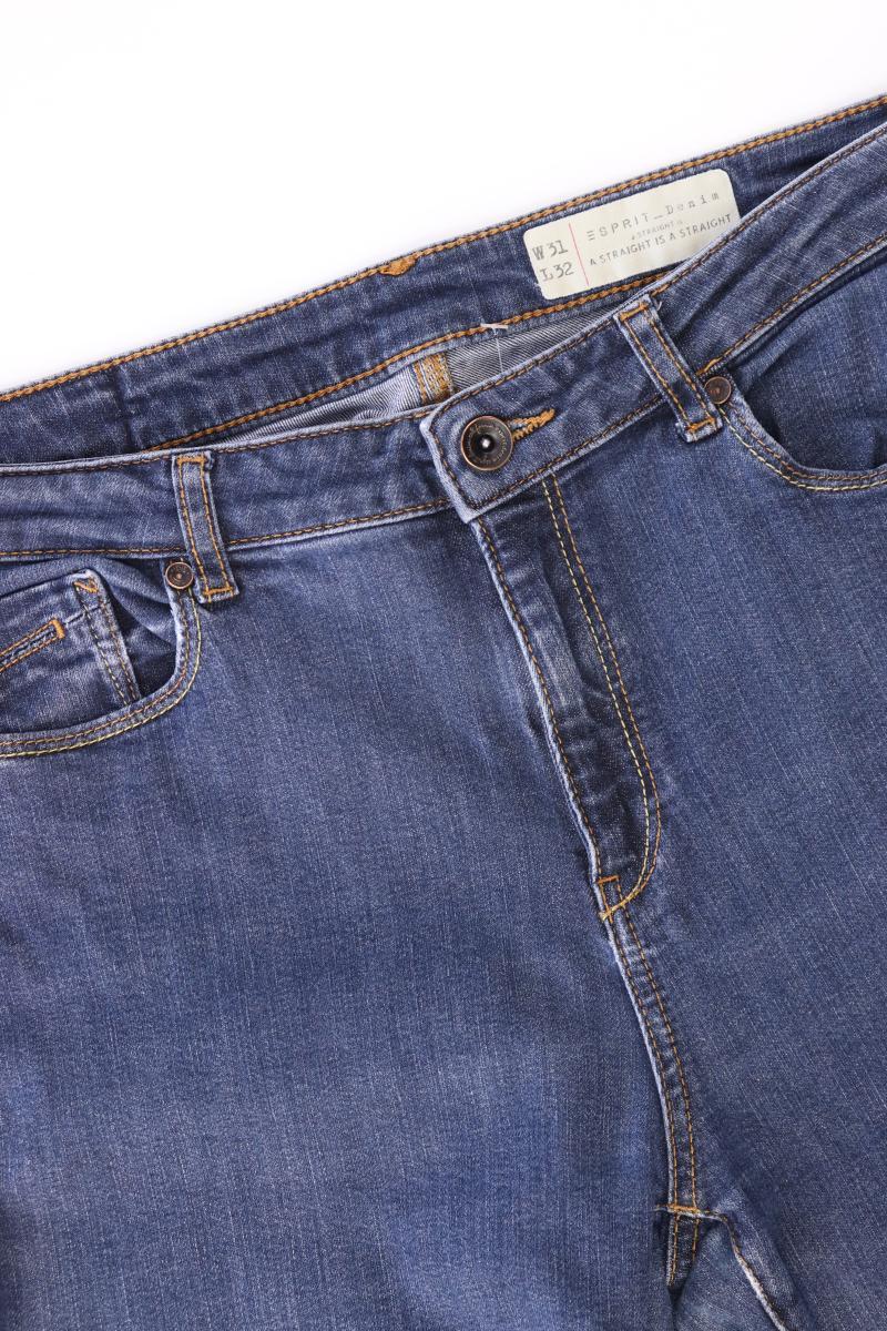 Esprit Straight Jeans für Herren Gr. W31/L32 blau aus Baumwolle