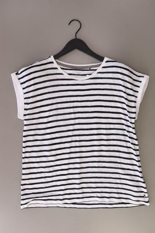 Esprit Ringelshirt Gr. XXL gestreift Kurzarm weiß aus Baumwolle