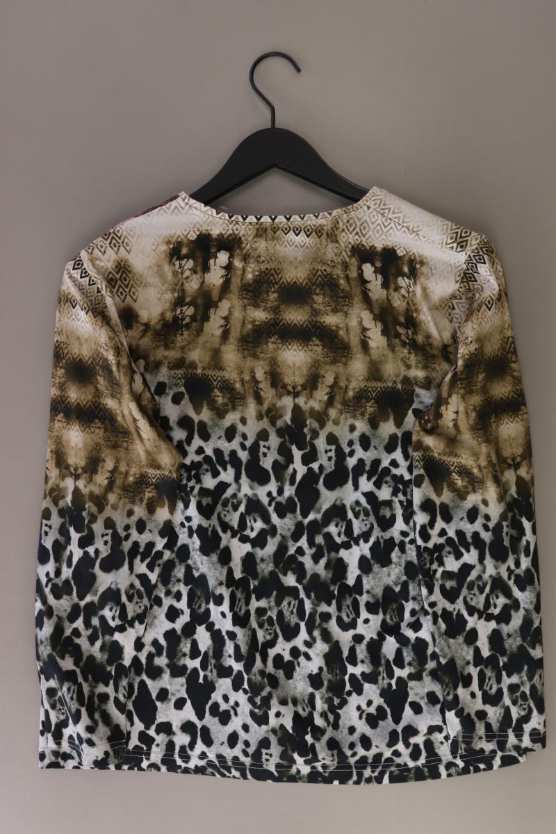 Hucke Printshirt Gr. 44 Langarm mehrfarbig aus Baumwolle