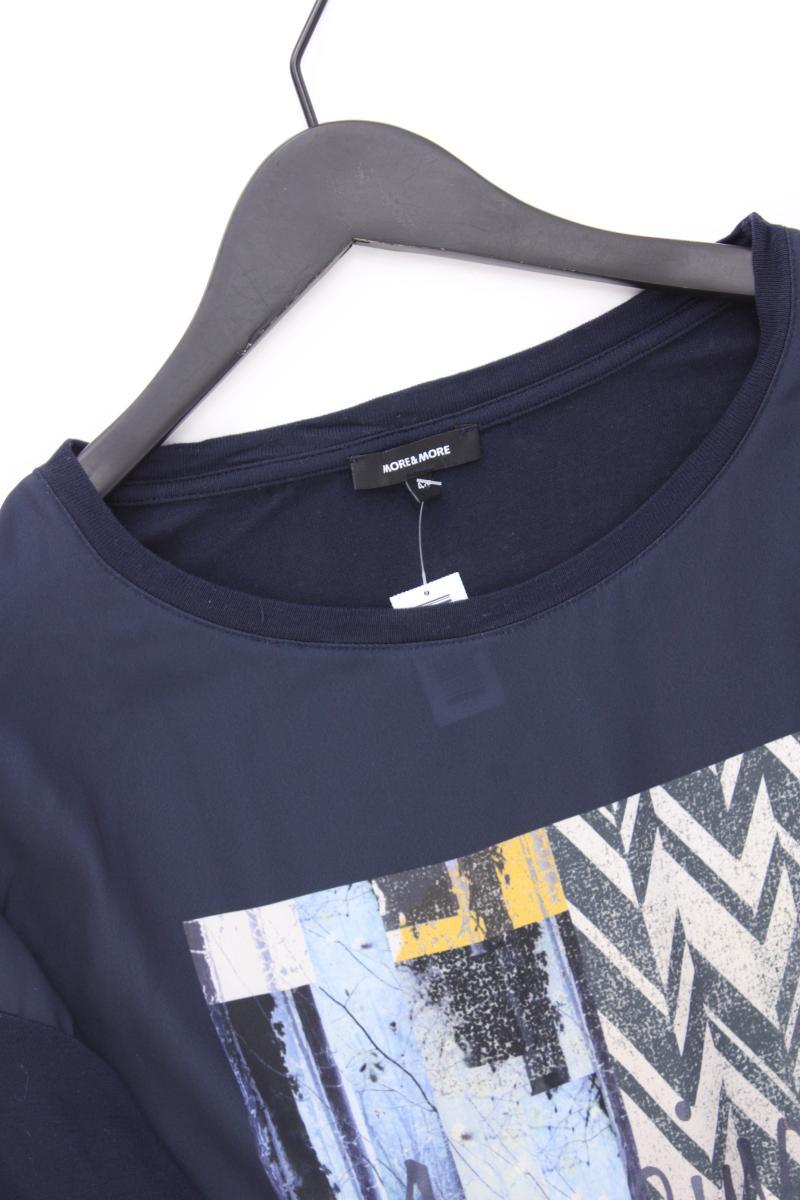 More&More Classic Bluse Gr. 42 3/4 Ärmel blau
