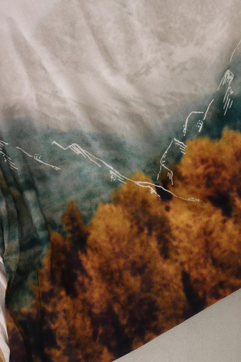 Gerry Weber Printshirt Gr. 38 3/4 Ärmel braun