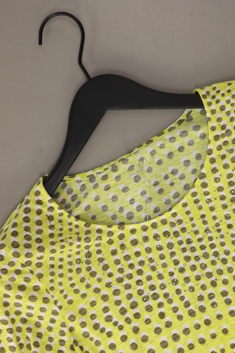 Gerry Weber Printshirt Gr. 38 3/4 Ärmel gelb