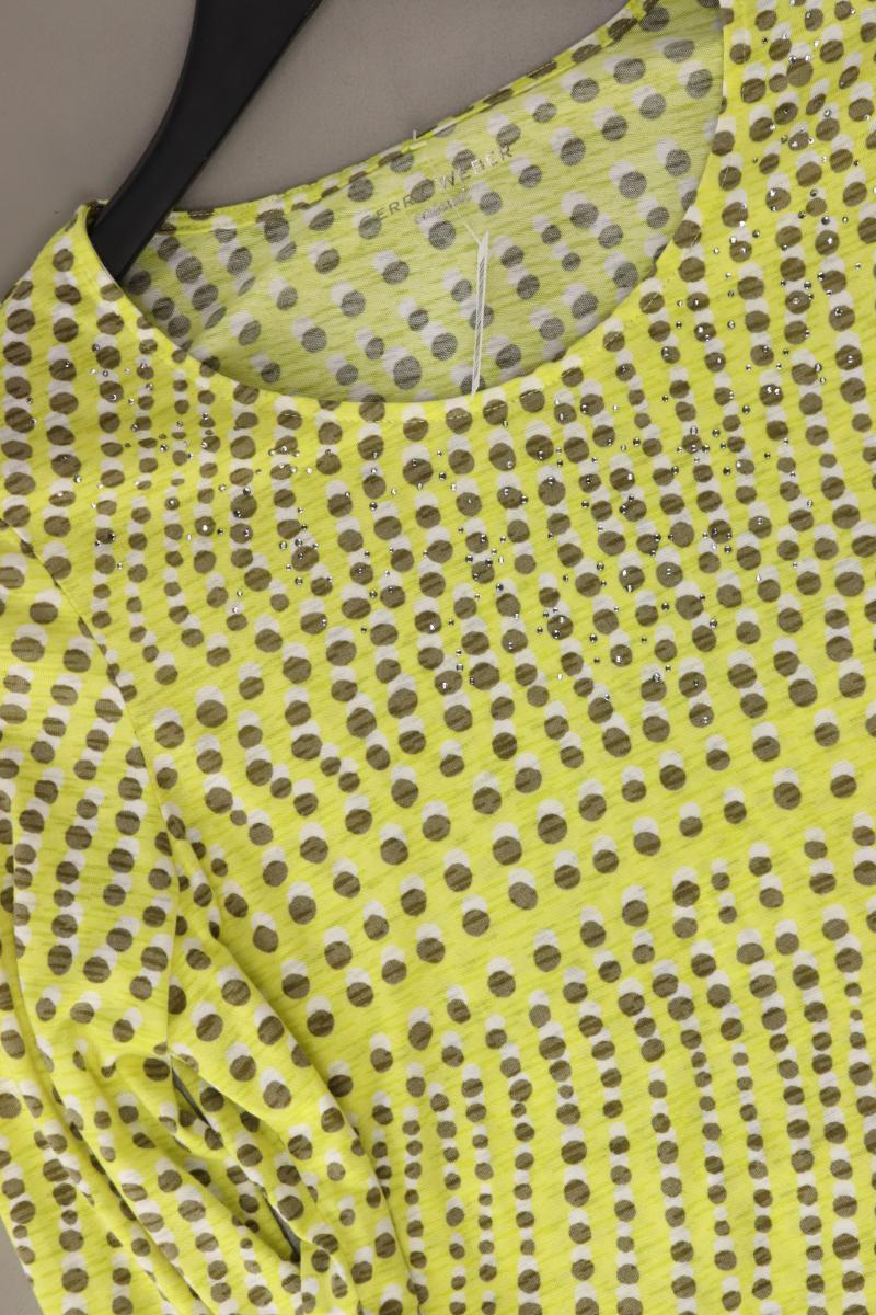 Gerry Weber Printshirt Gr. 38 3/4 Ärmel gelb