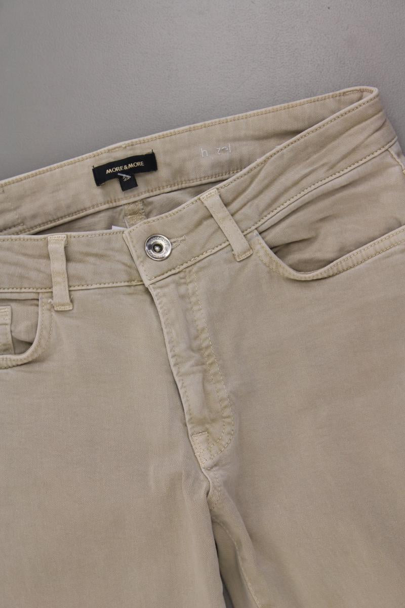 More&More Five-Pocket-Hose Gr. 34 Modell Hazel creme aus Baumwolle