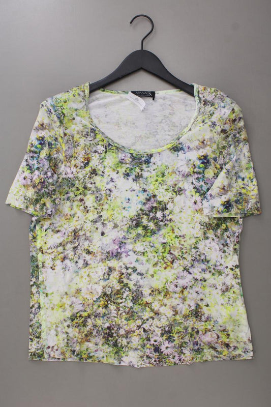 Apanage Collection Printshirt Gr. 46 mit Blumenmuster Kurzarm mehrfarbig