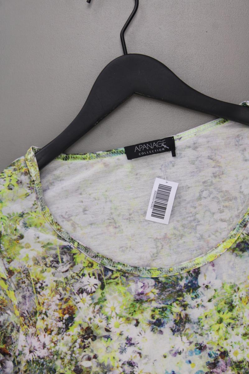 Apanage Collection Printshirt Gr. 46 mit Blumenmuster Kurzarm mehrfarbig