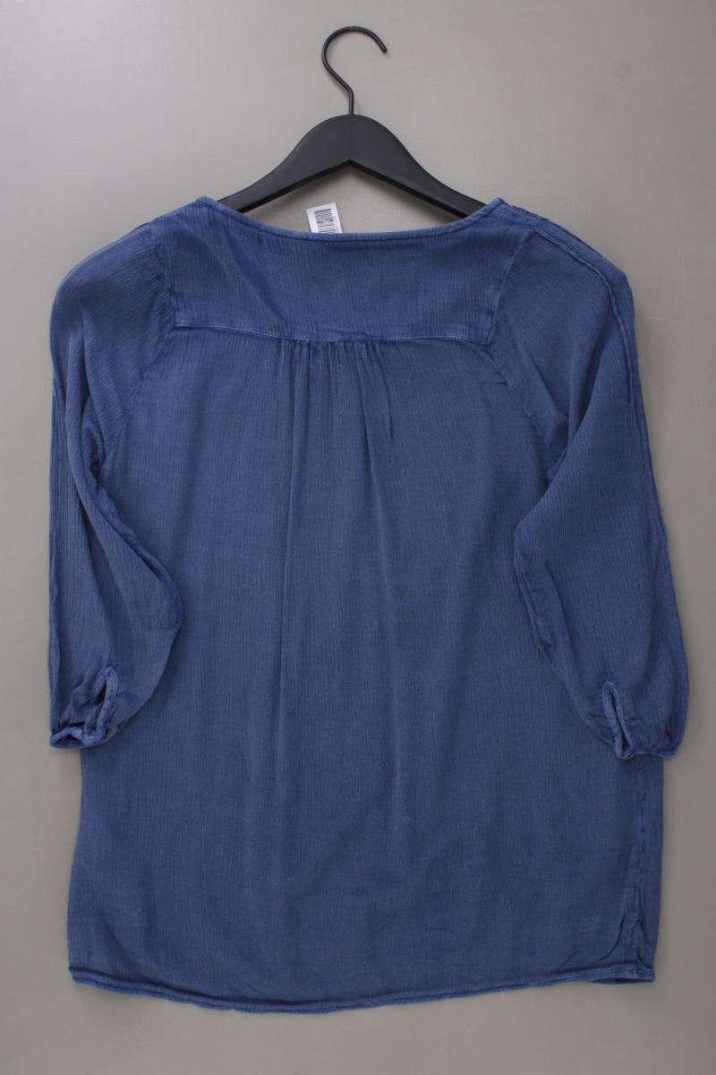 edc by Esprit Classic Bluse Gr. XS 3/4 Ärmel blau aus Baumwolle