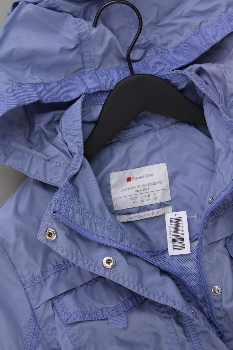 Street One Übergangsjacke Gr. 40 blau aus Polyester