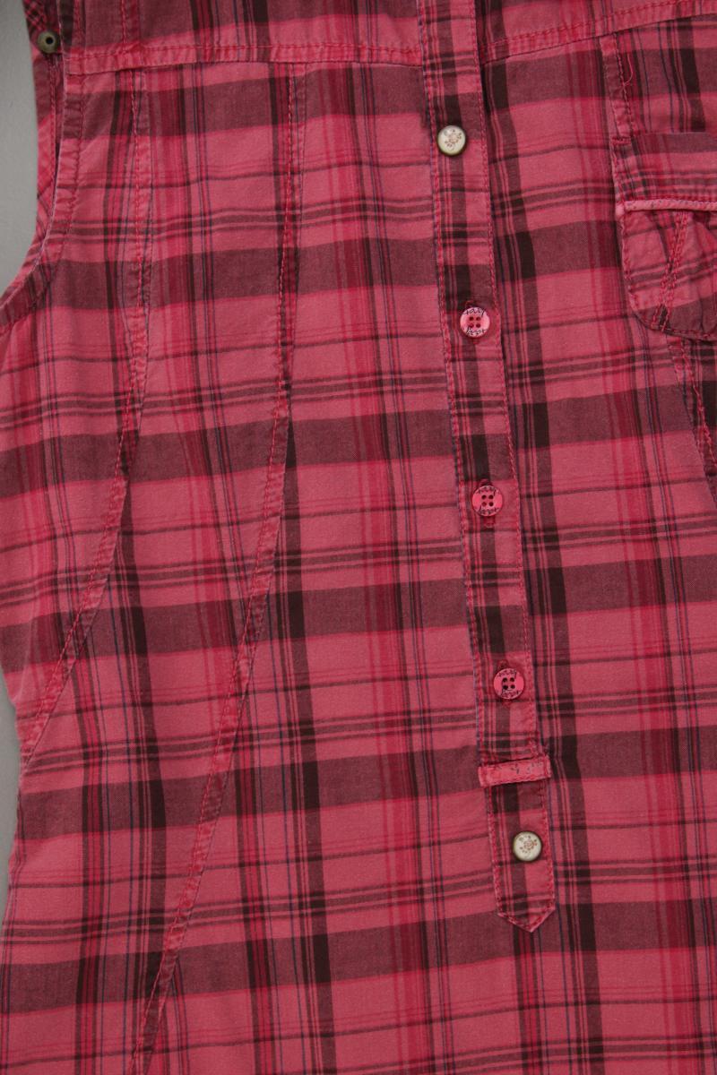 Soccx Karobluse Gr. S kariert Ärmellos rosa aus Baumwolle