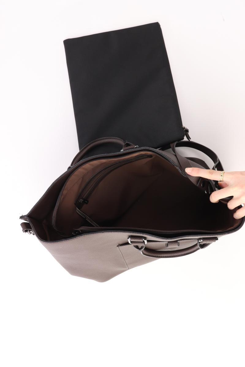 Esprit Henkeltasche braun aus Kunstleder