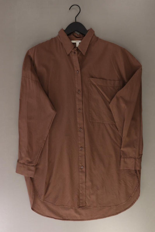 Esprit Oversize Bluse Gr. 42 neuwertig Langarm braun aus Baumwolle