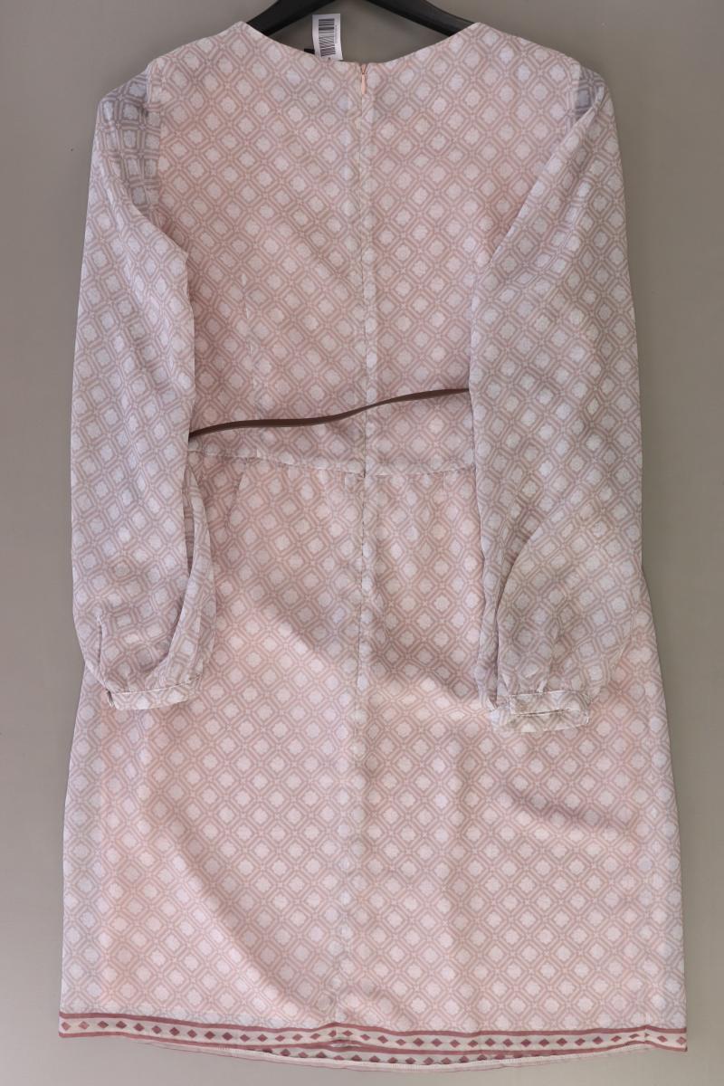 Viventy Bernd Berger Langarmkleid Gr. 40 mit Gürtel rosa aus Polyester