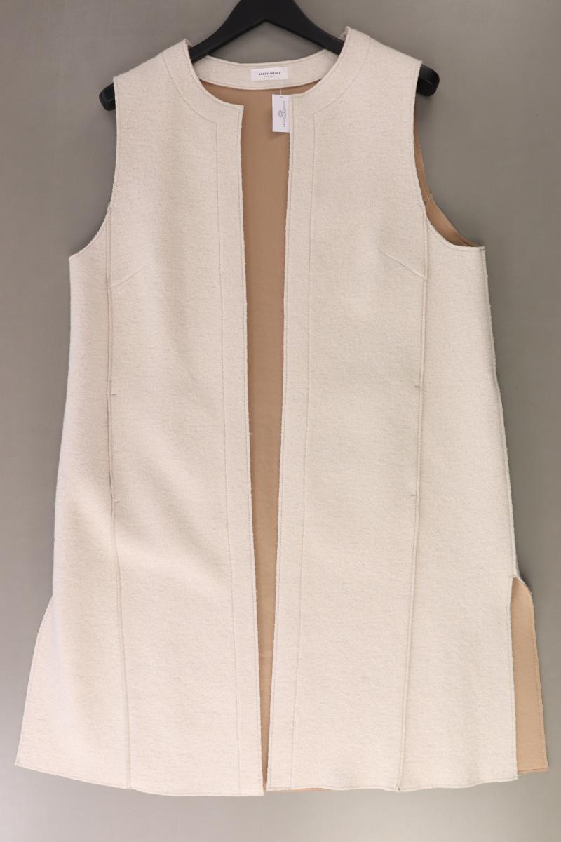 Gerry Weber Regular Weste Gr. 42 neuwertig creme aus Viskose