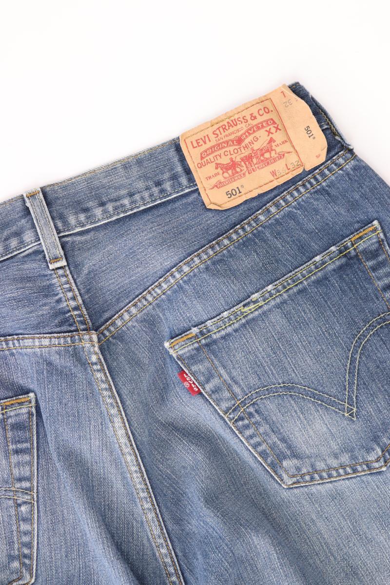 Levi's Straight Jeans für Herren Gr. W36/L32 blau aus Baumwolle