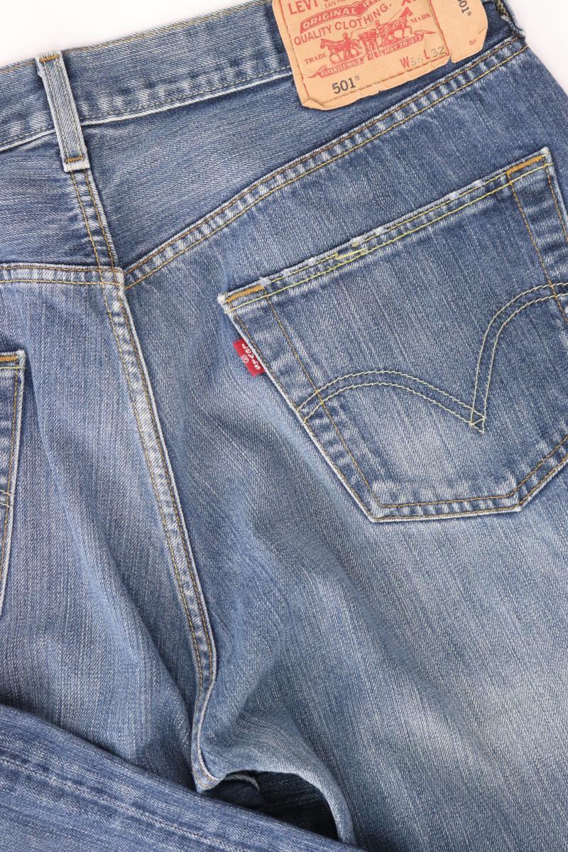 Levi's Straight Jeans für Herren Gr. W36/L32 blau aus Baumwolle