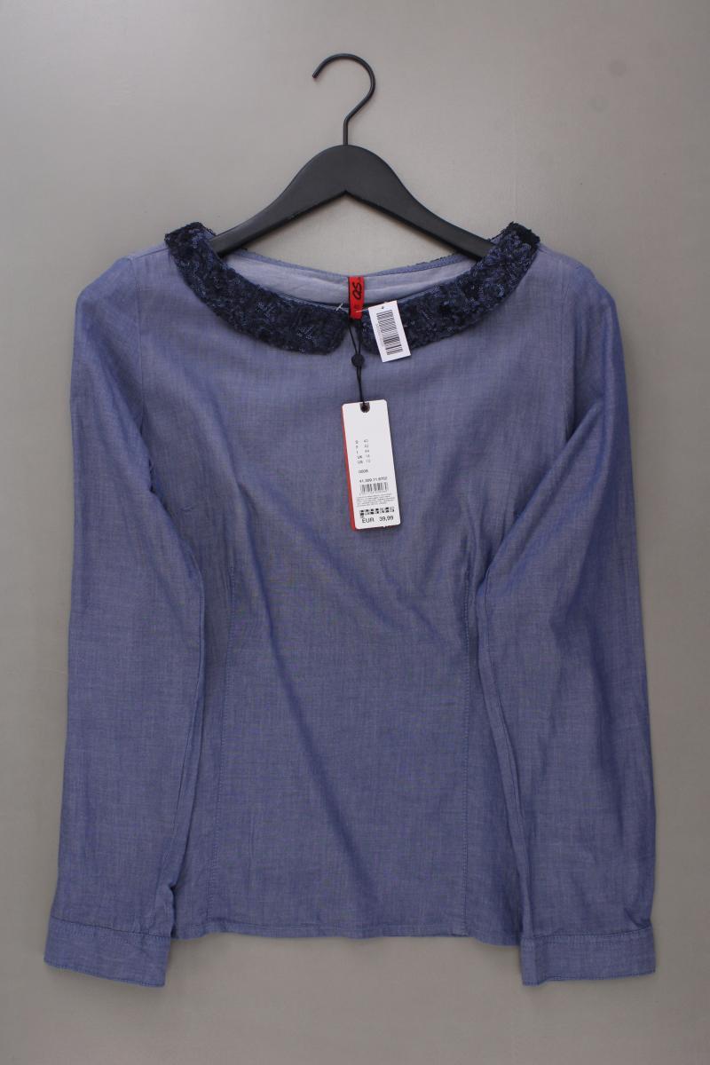 QS by s.Oliver Langarmbluse Gr. 40 neu mit Etikett Neupreis: 39,99€! blau