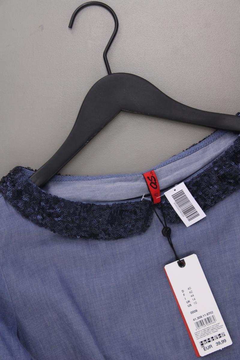 QS by s.Oliver Langarmbluse Gr. 40 neu mit Etikett Neupreis: 39,99€! blau