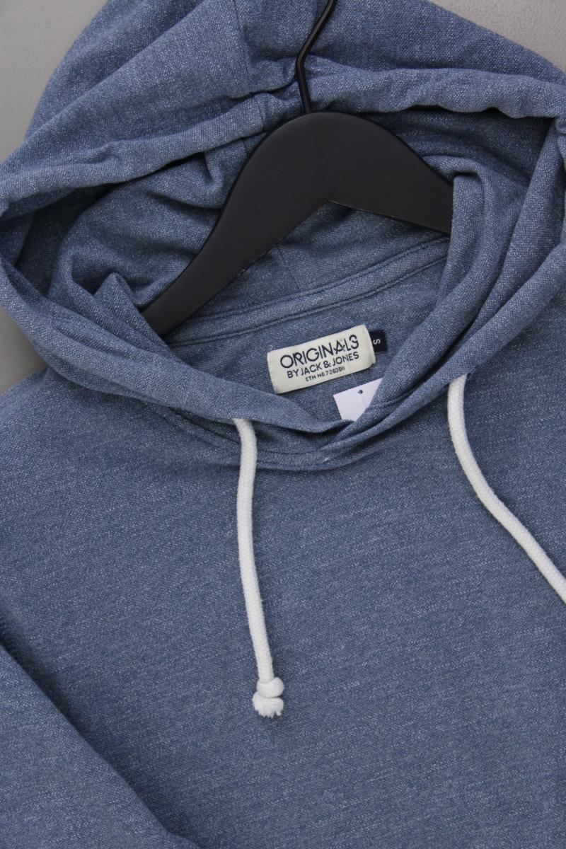 Jack & Jones Hoodie für Herren Gr. S neuwertig blau aus Baumwolle