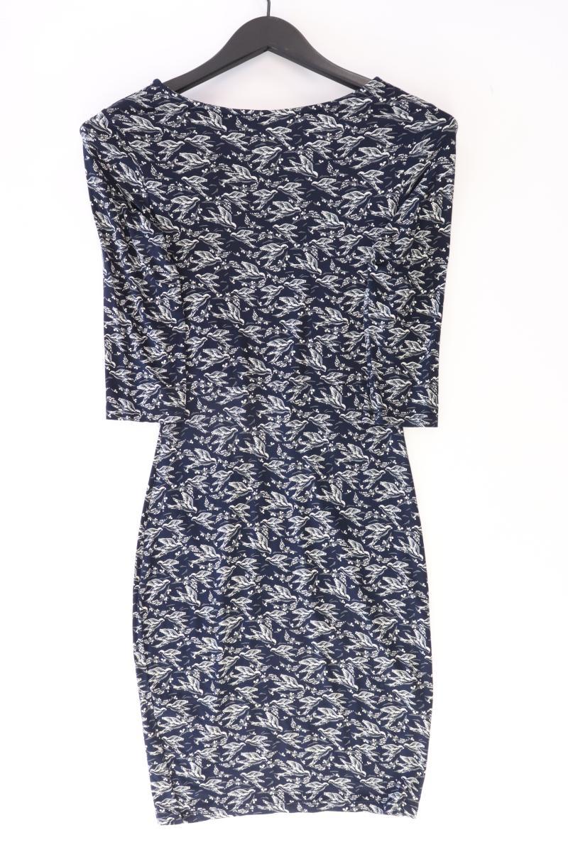 Warehouse Stretchkleid Gr. 34 3/4 Ärmel blau aus Viskose