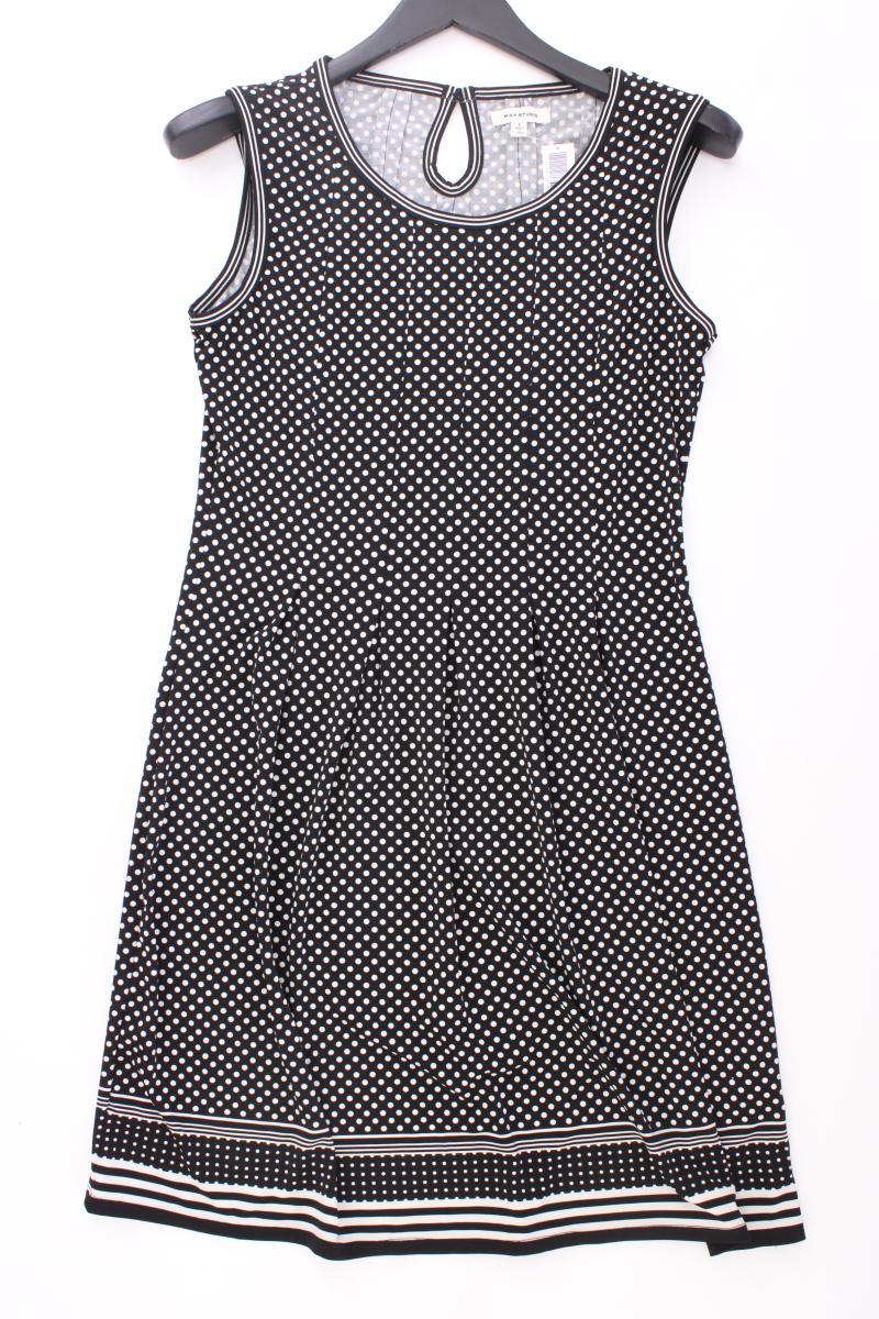 MAX STUDIO Midikleid Gr. S gepunktet Ärmellos schwarz aus Polyester