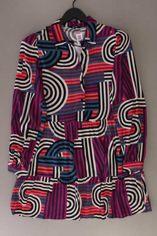 Desigual Langarmkleid Gr. S geometrisches Muster neuwertig lila