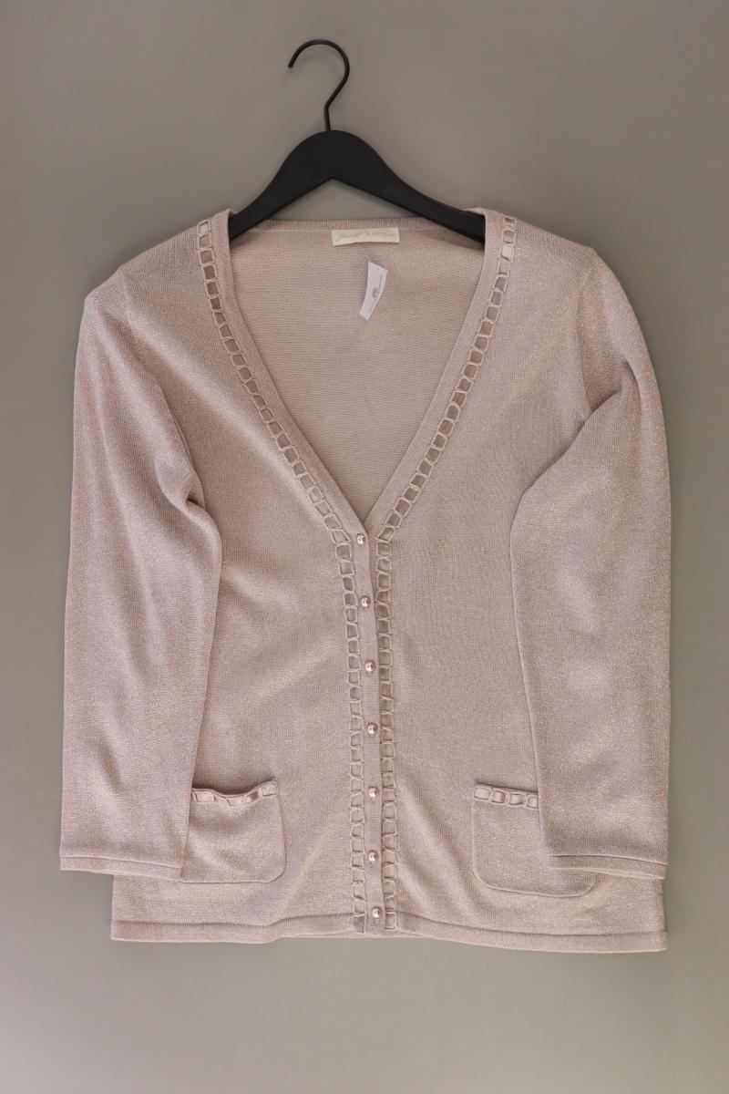 Judith Williams Strickjacke Gr. 42 Langarm rosa aus Viskose