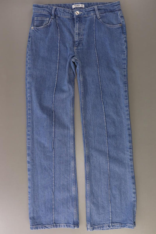 Pull&Bear Straight Jeans Gr. 40 blau aus Baumwolle