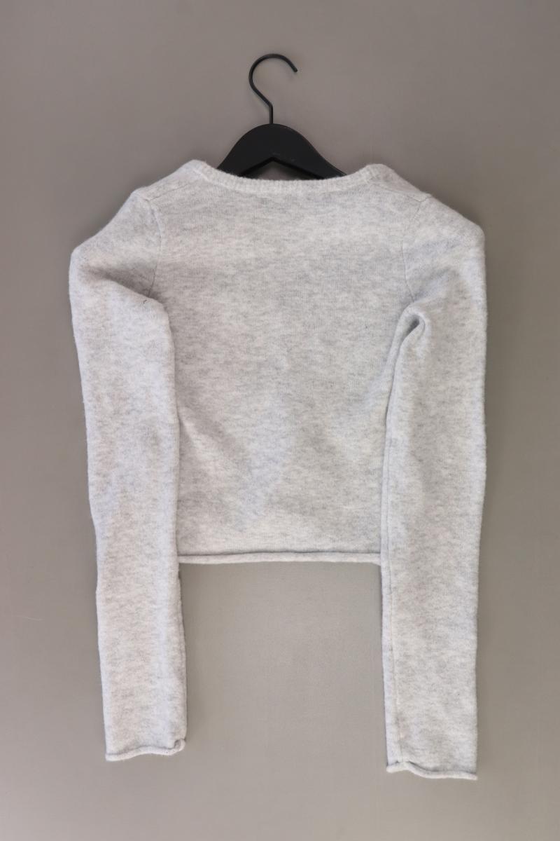 Bershka Langarmpullover Gr. S neu mit Etikett grau aus Polyester