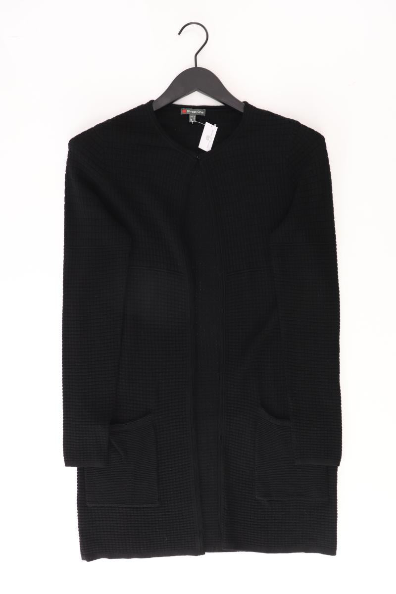 Street One Strickjacke Gr. 36 Langarm schwarz