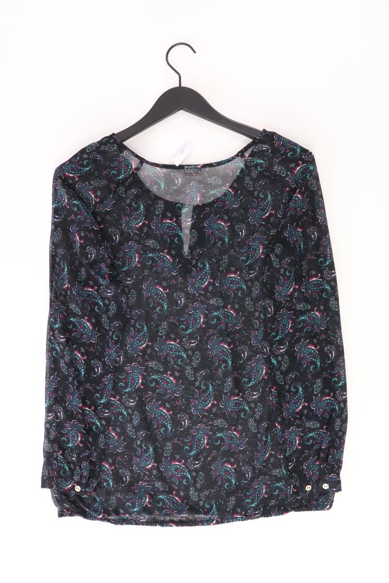 Esprit Langarmbluse Gr. 38 mit Paisleymuster schwarz aus Polyester