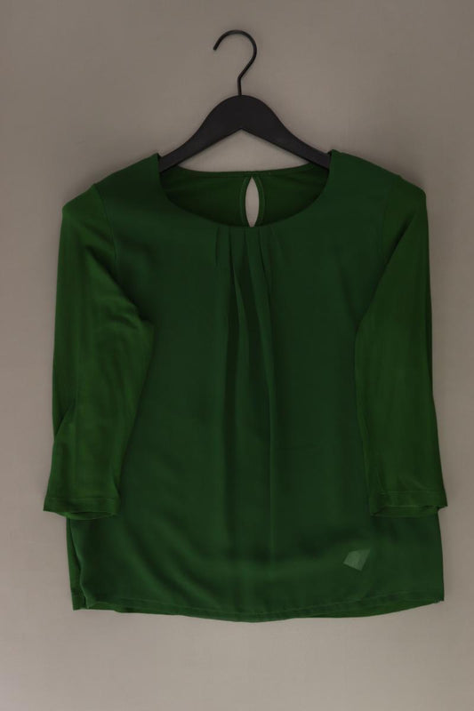 More&More Regular Bluse Gr. 36 3/4 Ärmel grün aus Polyester