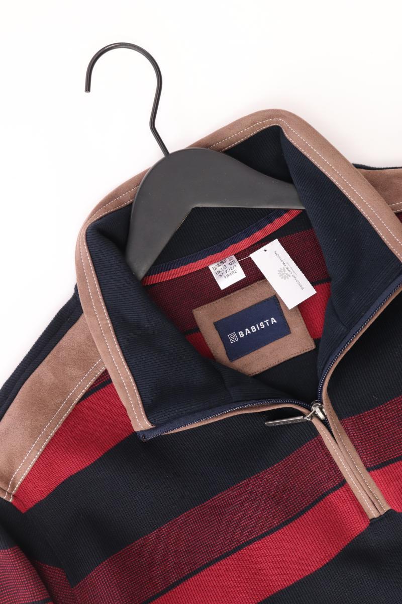 Babista Langarmpullover für Herren Gr. 52 gestreift neu mit Etikett rot
